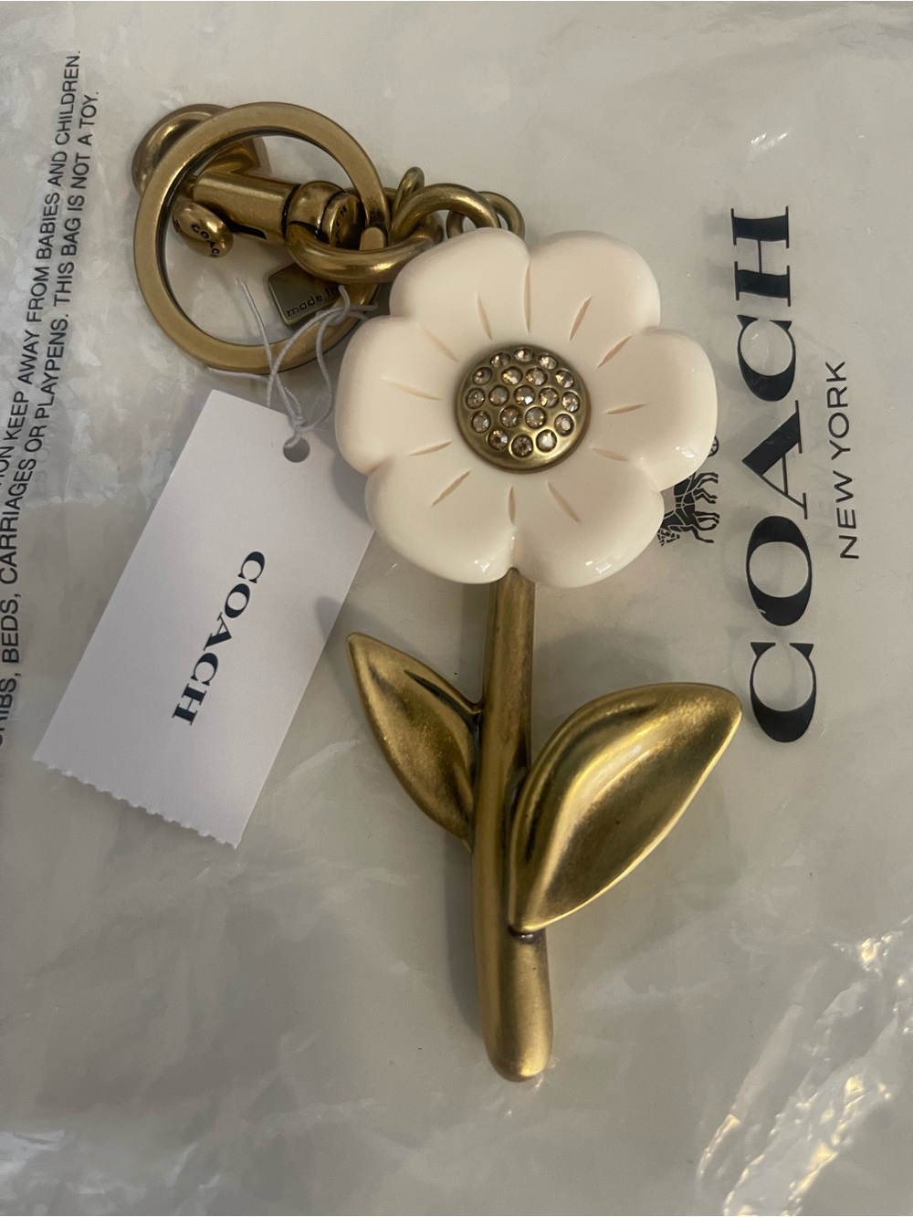 COACH The summer I turned Pretty Daisy bag charm